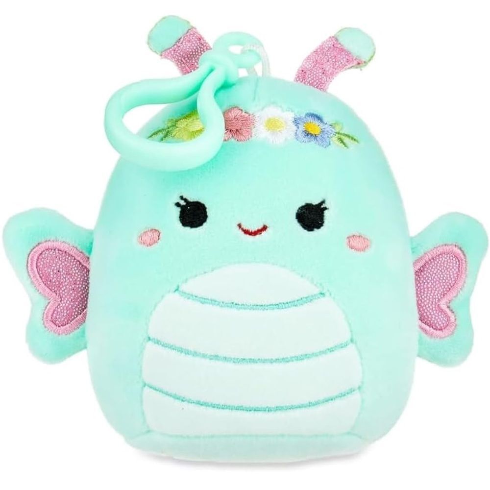 Squishmallows Reina The Butterfly 3.5 inch Clip, Easter Squad